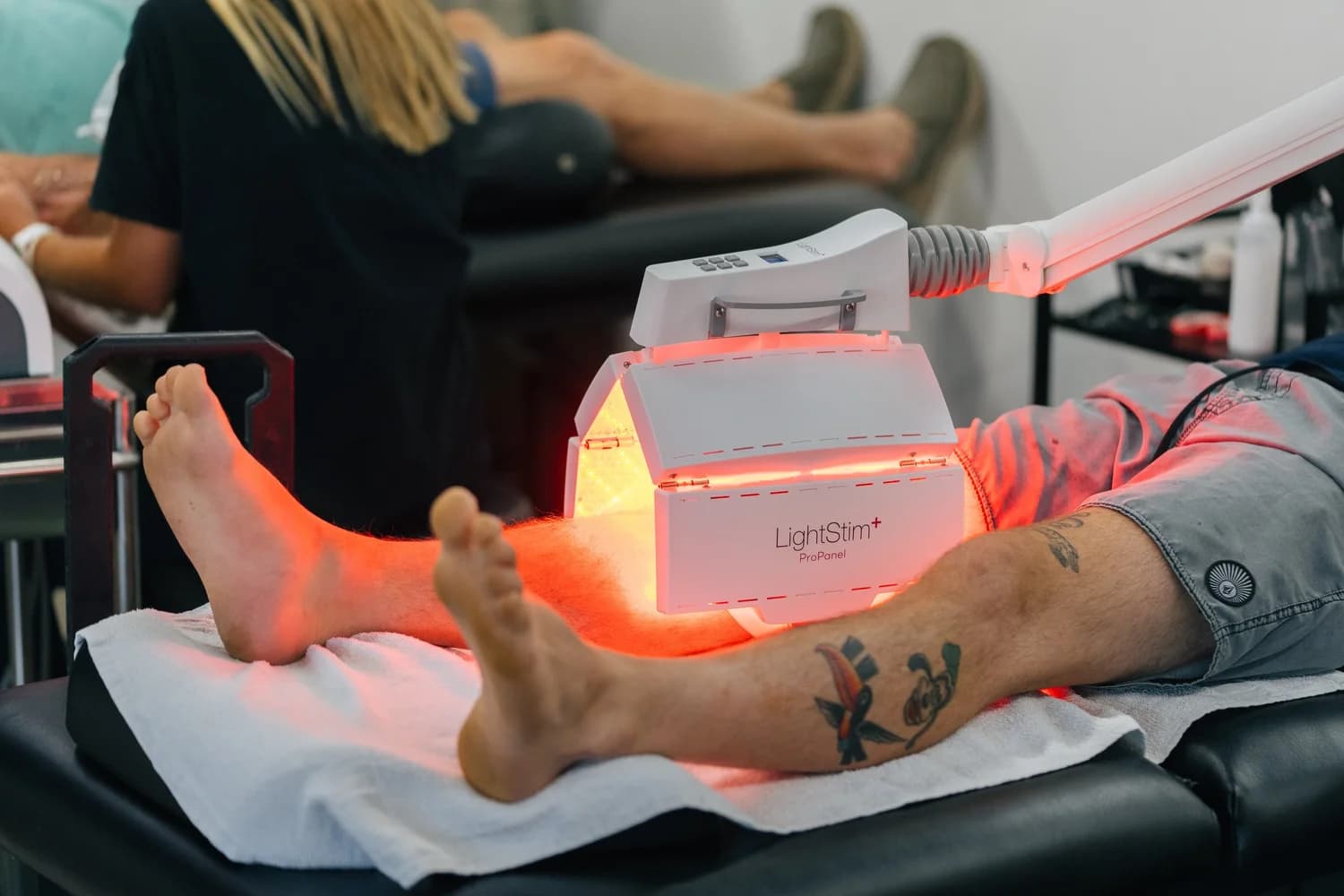 Red light therapy panel at Range Sports Therapy